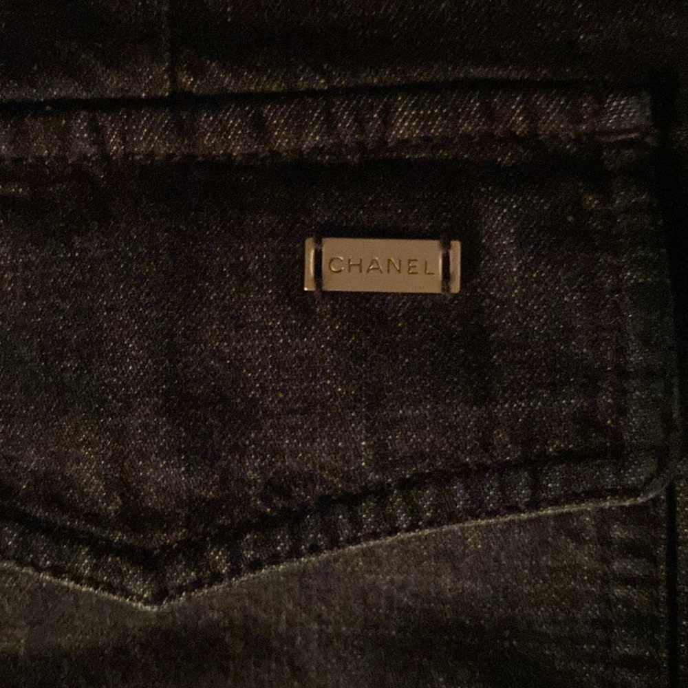Chanel Denim Wrap Skirt, 42 - Picture 6 of 8